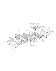 Frame Assembly Diagram and Parts List for M54-KW 53AI8CTW750-23HP-OHV Cub Cadet Lawn Tractor